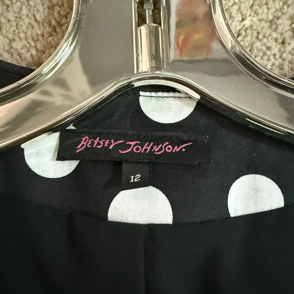 Betsey Johnson Black and White Polka Dot Jacket - Picture 2 of 5